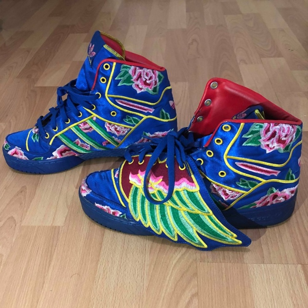 Adidas Jeremy Scott Eatson Chan Wings Floral US 11